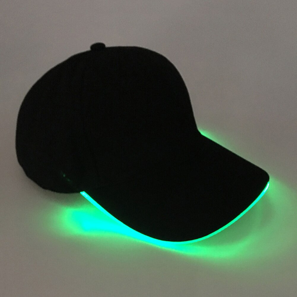 Sombrero Color sólido LED luminoso sombrero de béisbol de Navidad gorra de pico al aire libre ropa accesorio para el sombrero de amigo