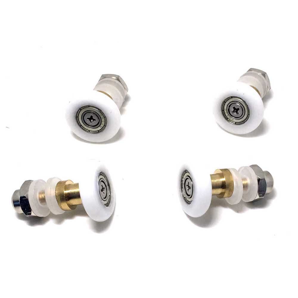 SMOOTH SET OF 8 SHOWER DOOR ROLLERS RUNNERS WHEELS PULLERS 25 , set of 8