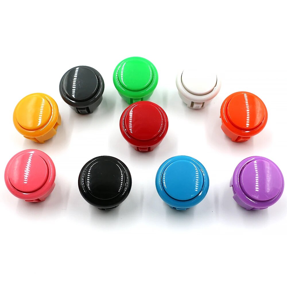 Copie SANWA Machine de jeu Console d'arcade Kit de bricolage boutons poussoirs de Joystick 8 voies pour PC Raspberry Pi contrôleur de carte USB à retard zéro