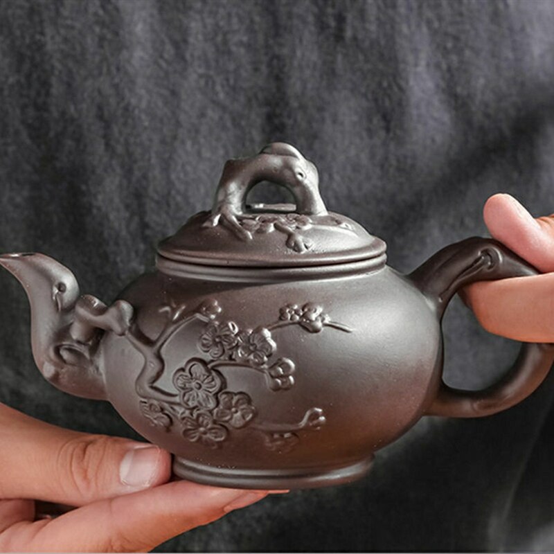 Lilla sand tepotte stor kapacitet husstand traditionelle kinesiske kung fu te sæt blomme pot lilla sand te sæt