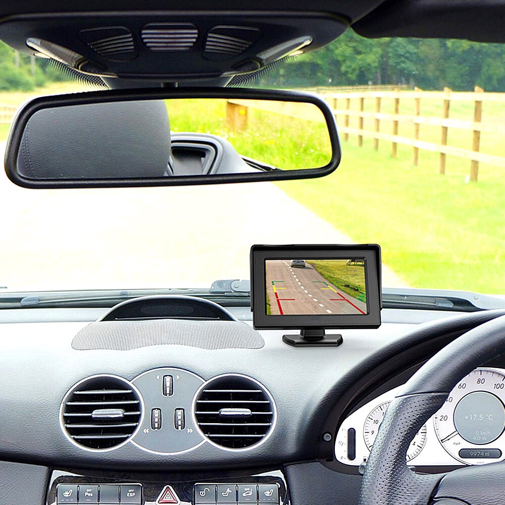 4.3 Inch Auto Monitor Voor Achteruitrijcamera Tft Lcd Display Reverse Camera Monitor Hd Digitale Kleur Video-ingang Screen ntsc Pal