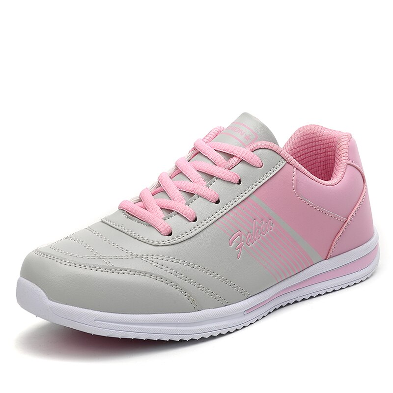 Kvinner tennissko tenis feminino billig kvinnelige treningssko sportsko joggesko tenis plataforma stabilitet mesh tykk såle joggesko: Grå / 4