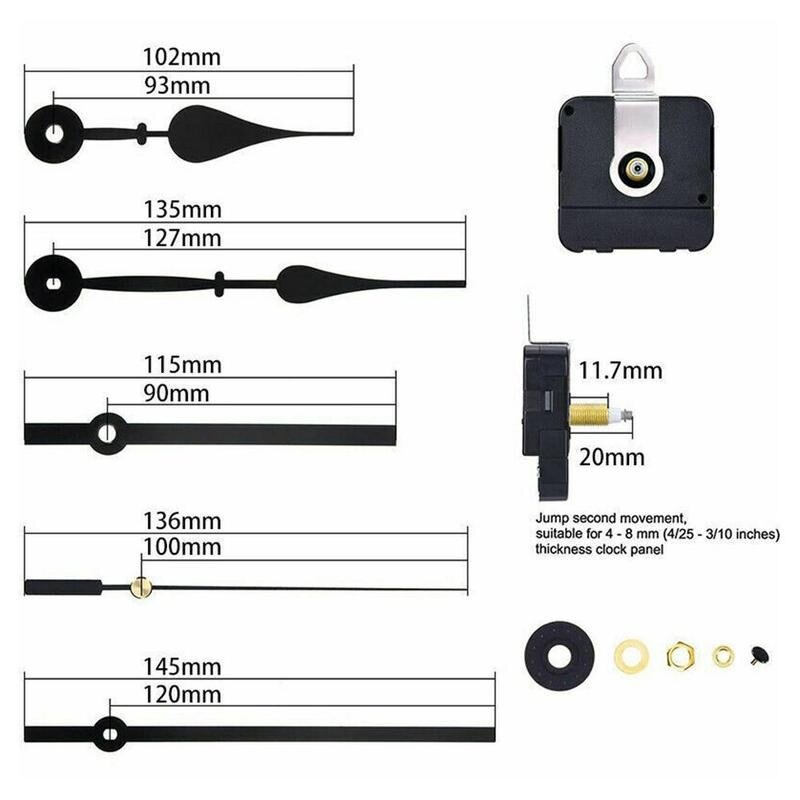 1set Pendulum Quartz Clock Movement Mechanism -diy Repair Parts Replacement With 2 Pairs Hands And Pendulum For Diy Clock Repair
