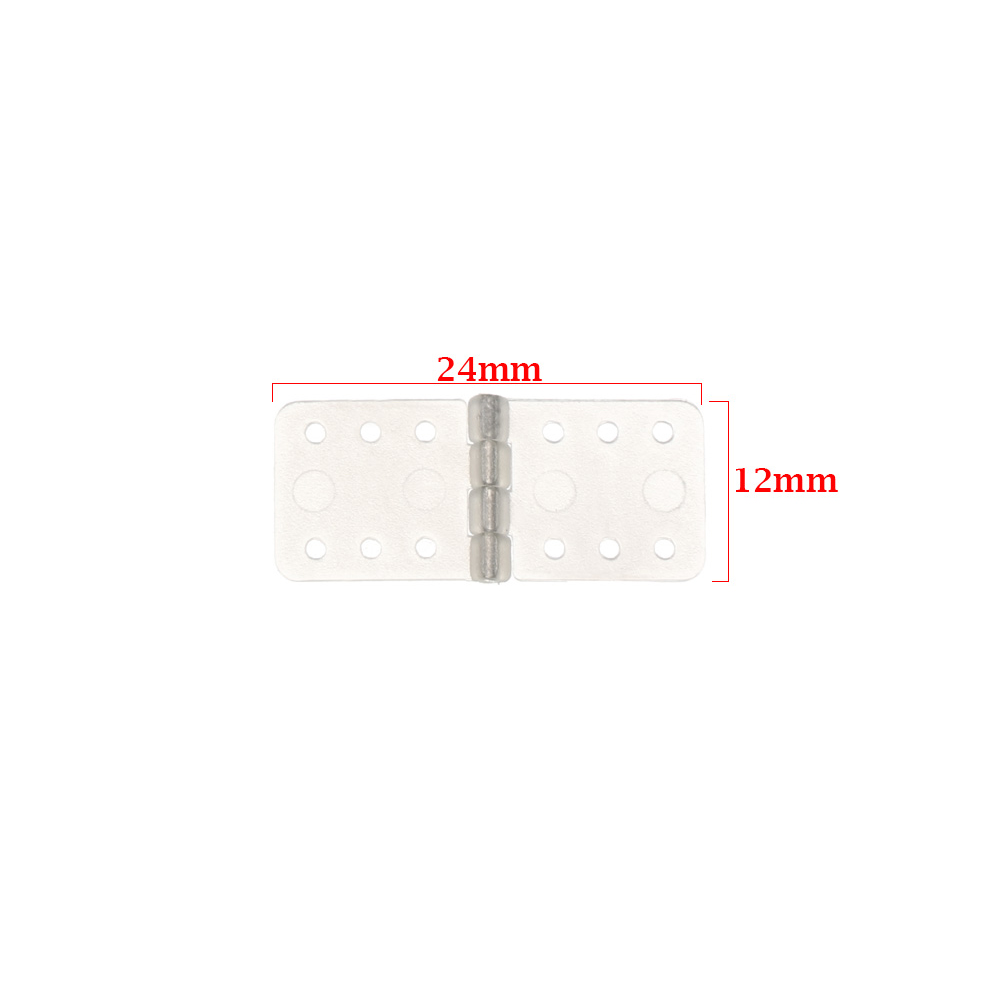 10Pcs Nylon Pinned Hinge for RC Airplane Aileron Connection RC Airplane Parts 3 Sizes Aeromodelling Model DIY toy Accessories: 12x24mm