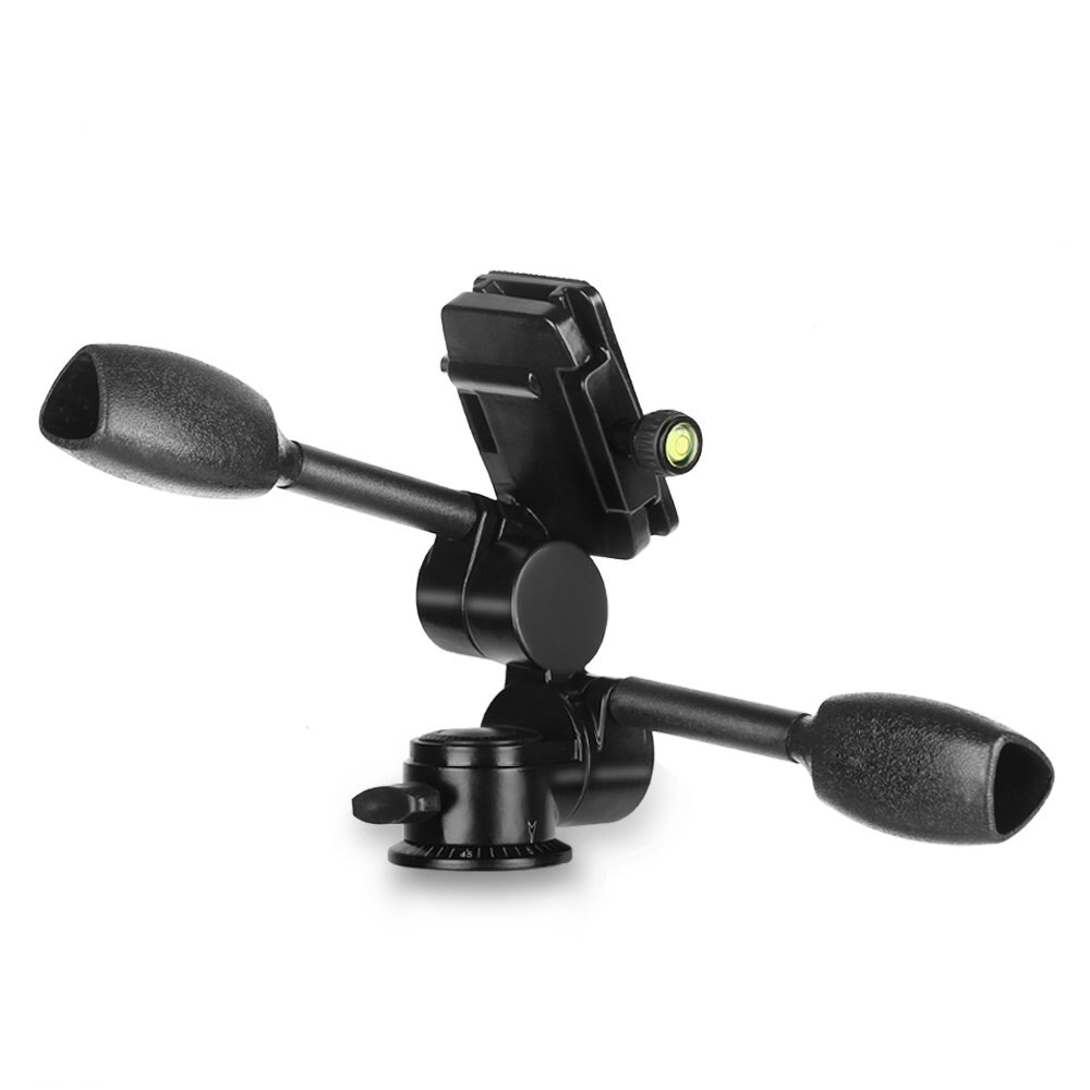 Cadiso Q80 Foto Statief Hoofd Dubbele Handvat Drie Dimensionale 3D Demping Twee Handvat Balhoofd voor Camera Video Statief Monopod