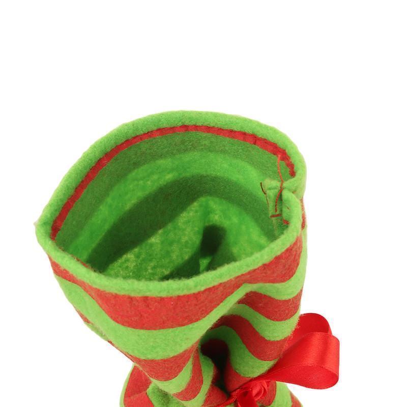 Nieuwste kerstman elf schoen laars bretels snoepzak kerstsok sokken