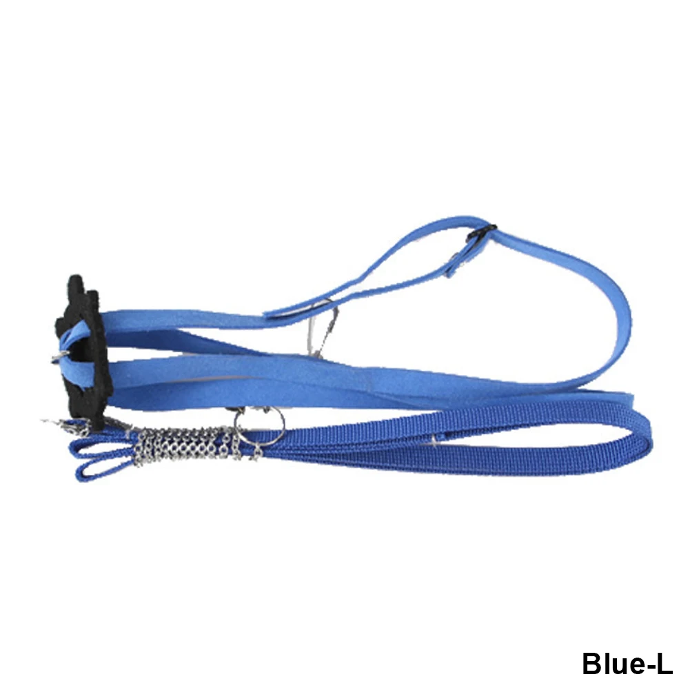 Odporna na zużycie regulowana smycz dla żółwia z bezpieczną linką trakcyjną Pasek uprzęży Idealne artykuły dla zwierząt dla żółwi i żółwi: L / SZARY