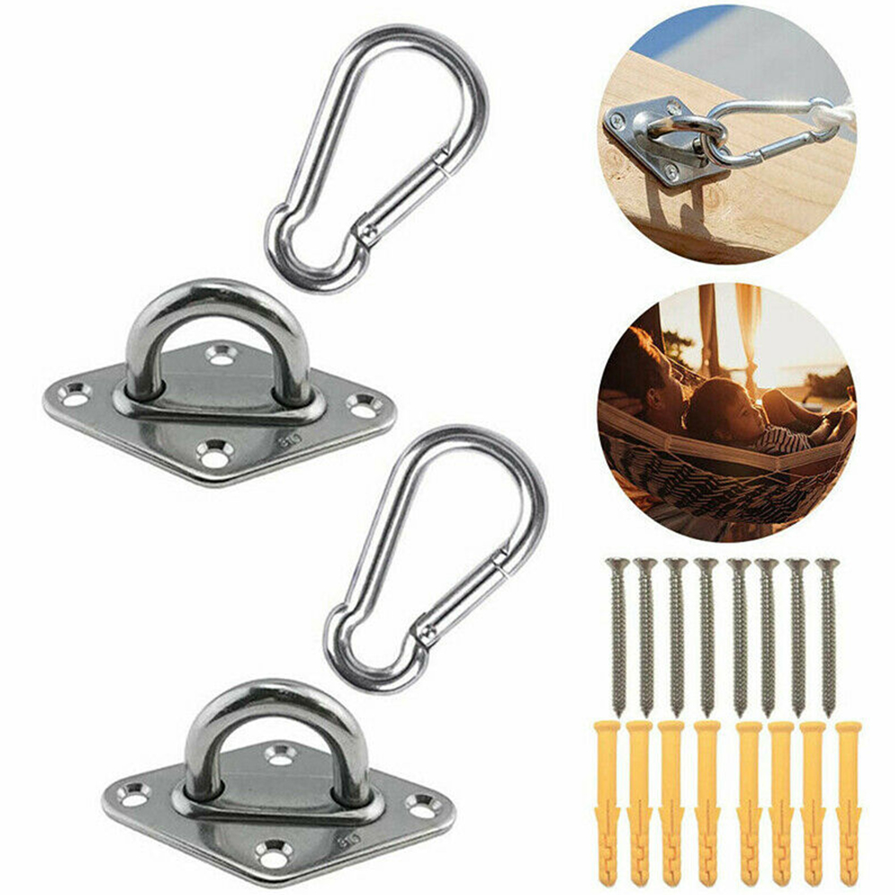 Edelstahl Decke Wand Halterung Haken Heavy Duty Anker Auge Platte Für Boot Yoga Schaukel Hängematten Volle Schweißen Hängen Haken