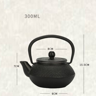 Støbejerns tekande japansk tetsubin kedel tepotte drinkware værktøjer kung fu infusers rustfrit stål netfilter 300ml-1200ml