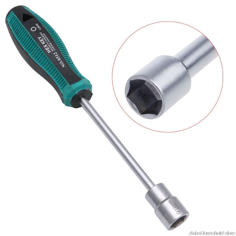 4/5/6/7/8/9/10/11/12/13/14 mm Metal Socket Driver Wrench Screwdriver Hex Nut Key Nutdriver Hand Tool no12 21