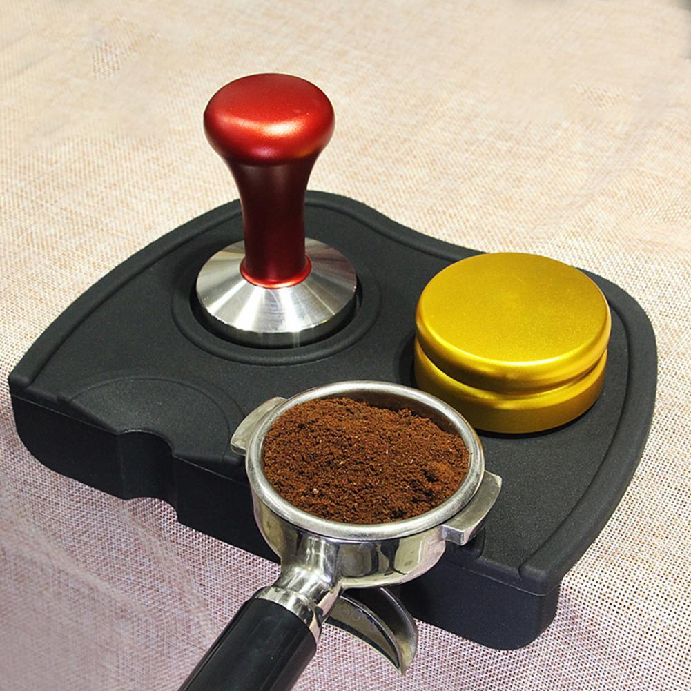 Koffie Tamper Mat Anti-Slip Draagbare Siliconen Espresso Latte Art Barista Koffie Mat Voor Keuken Koffie Tamper Mat