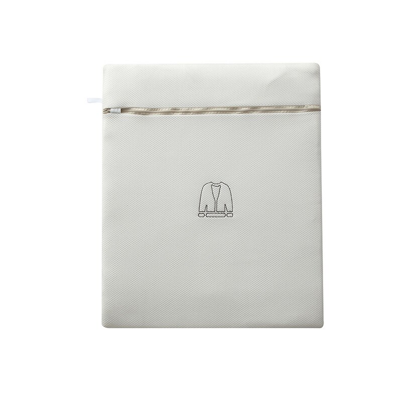 Laundry Bag Thickened Beige Honeycomb Mesh Fabric Laundry Bags Ball Underwear Socks Suits Clothes Washing Cleaning Net Bag: 50X60cm