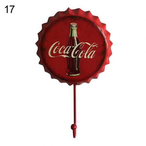 Creatieve Retro Metalen Bierfles Cap Teken Muur Haak Bar Pub Clue Decoratie