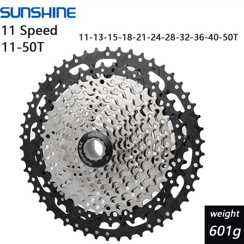 Sunshine 11 speed freewheel mtb mountainbike cykel kassette svinghjul 36/40/42/46/50/52t