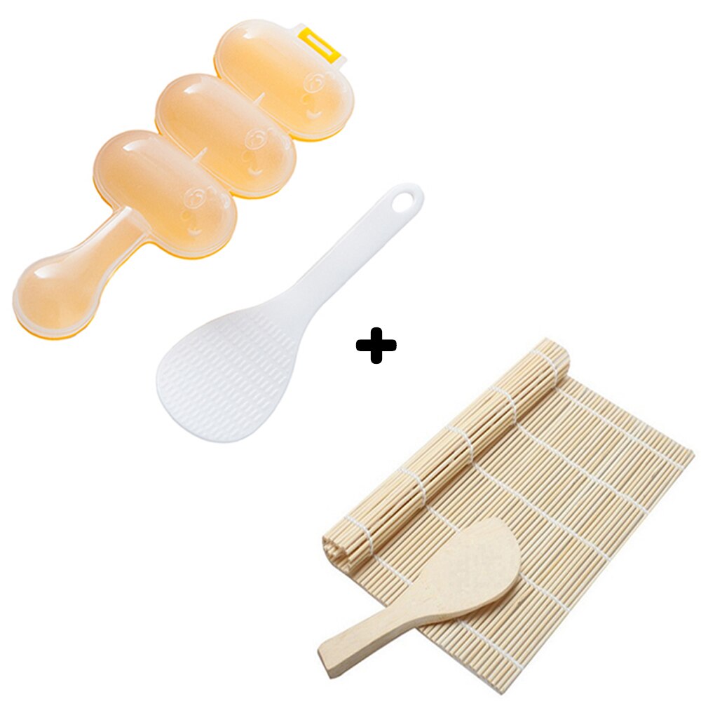 10Pcs/Set DIY Sushi Maker Kit Roll Sushi Maker Rice Roll Mold Kitchen Sushi Tools Multifunctional Mould Making Sushi Tools: A