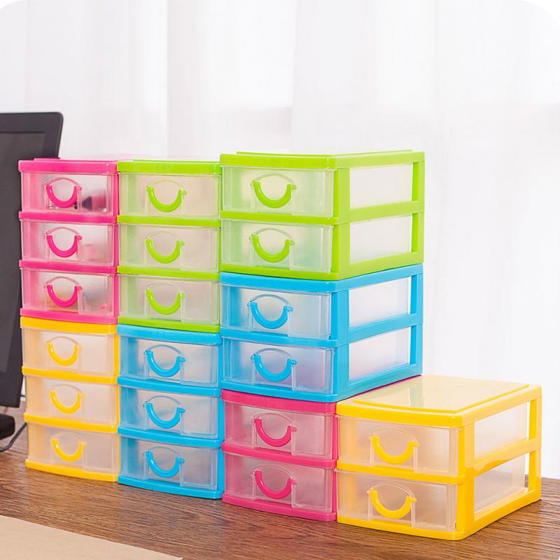 Praktische Afneembare DIY Desktop Opbergdoos Doorzichtige Plastic Opbergdoos Sieraden Organisator Houder Kasten voor Kleine Voorwerpen