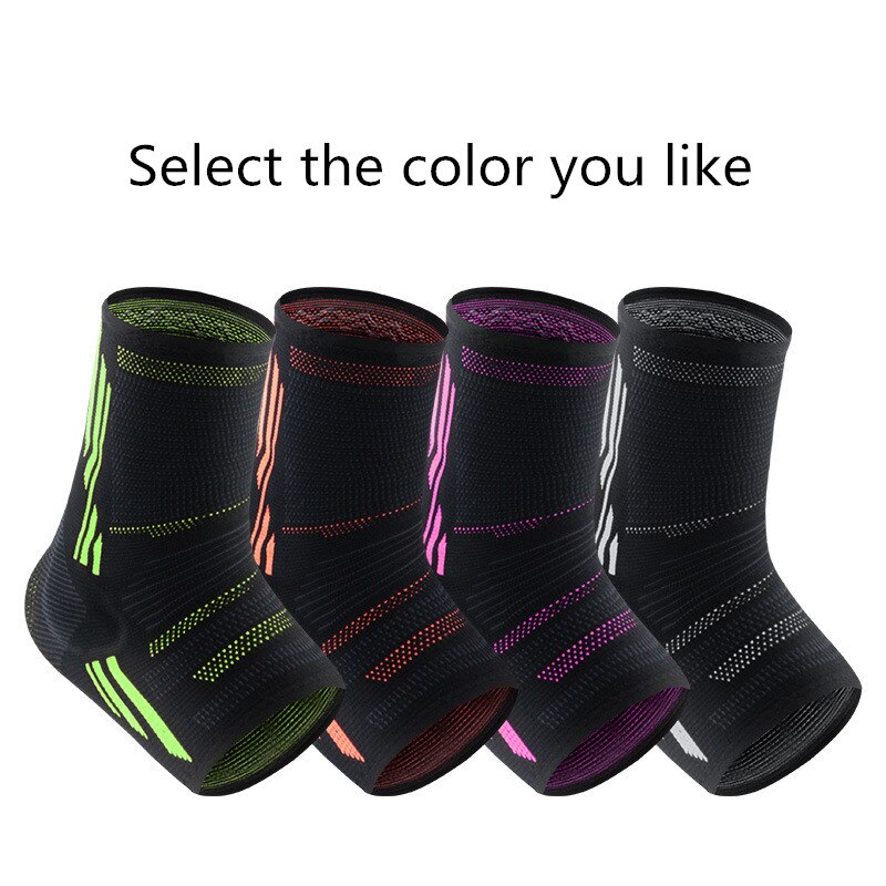 Tobillera antiesguince para pies, cubierta de compresión deportiva con protector de pie acolchado de silicona, para fútbol, baloncesto y ciclismo, 1 ud.
