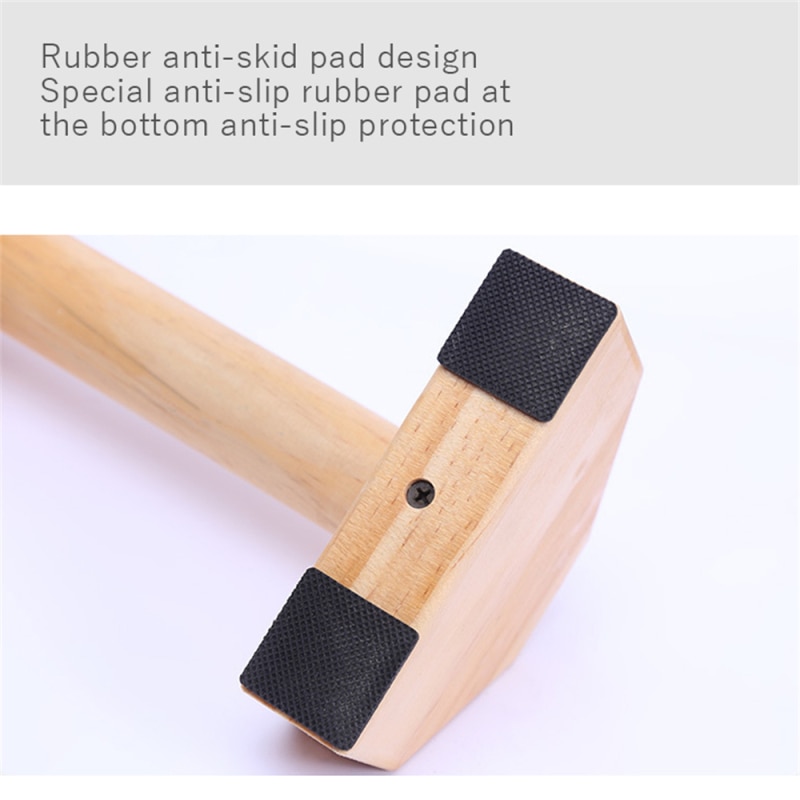 2Pcs 25 Cmfitness Push-ups Standing Frame Gym Training Chest H-frame Wooden Inverted Parallel Bars Home Gym Fitness Equipmen