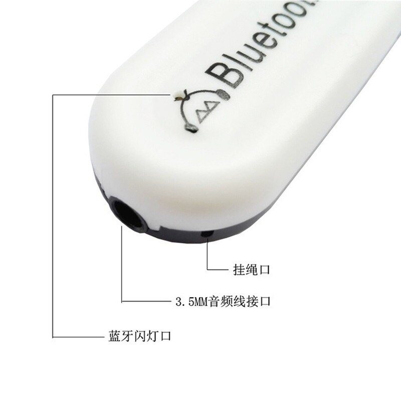 Draadloze Bluetooth 5.0 Usb Adapter Bluetooth Ontvanger 3.5Mmaux Audio Adapter Voor Hoofdtelefoon Speaker Car Kit Stereo Muziek Ontvanger