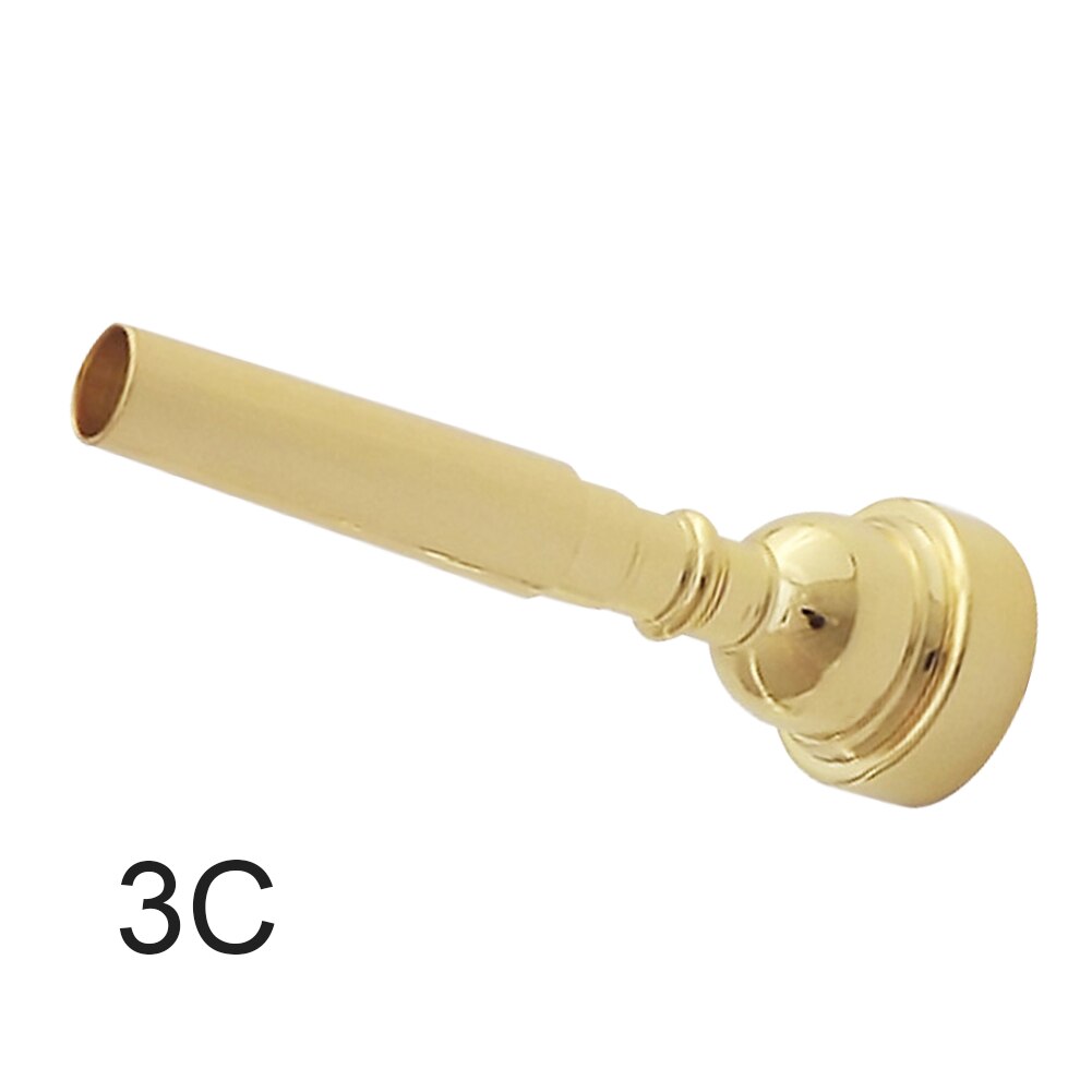 Udskiftningsøvelse trompet mundstykke praktisk bærbart begynderinstrument musikalsk tilbehør glat diskant messing 3c 5c 7c
