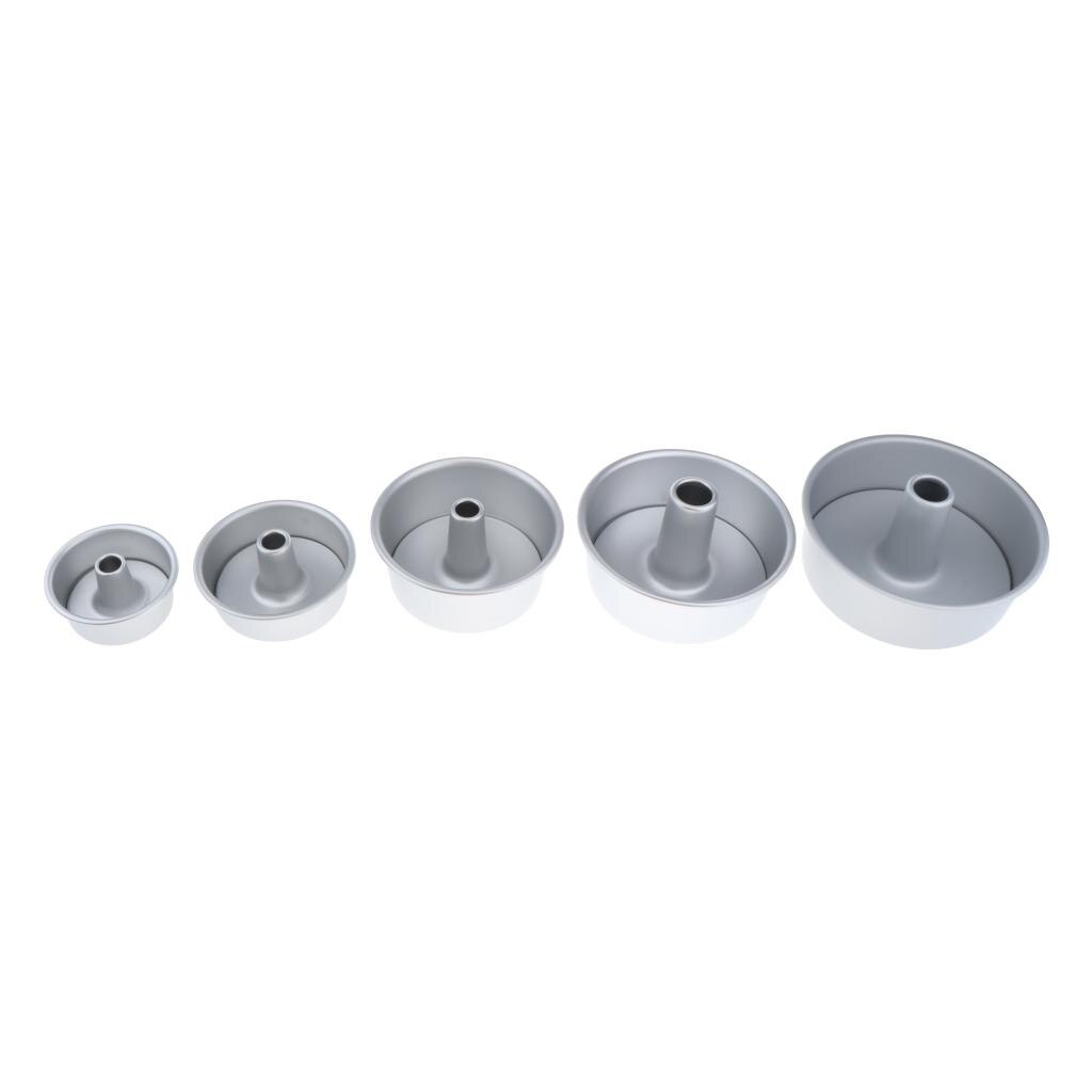 3 Stks/set Hollow Chiffon Cakevorm Angel Voedsel Cake Pan Bakvorm 4/5/7 Inch