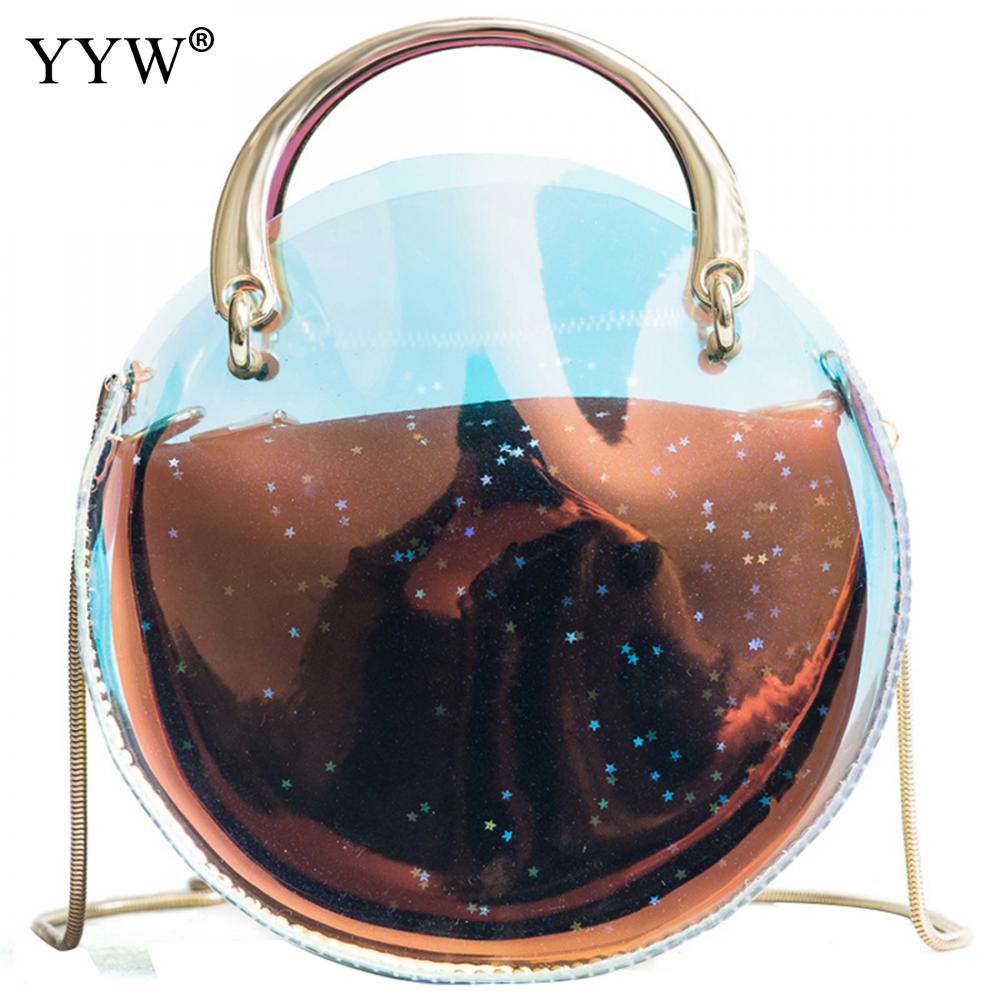 YYW sac à main en gelée PVC avec bandoulière sac à bandoulière nouvelle femme sac Transparent pour fille sac de fête