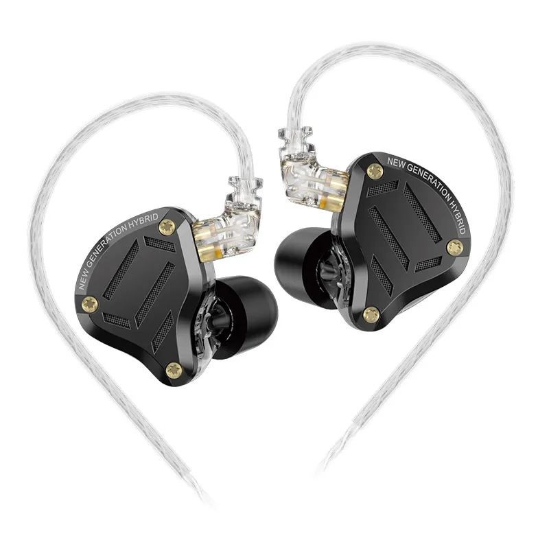 KZ ZS10 Pro 2 HIFI Metal Earphone In Ear Bass Earbud 4-Level Tuning Switch Headphone 2PIN Cable ZAS ZSX ZSNPRO AS16PRO ZS10PRO 2: Czerwony