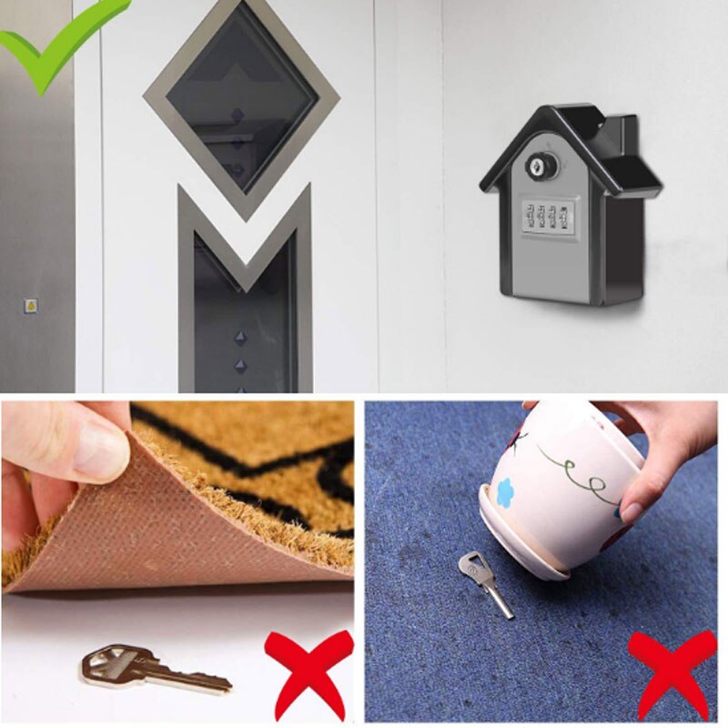 Large Anti-Theft And Anti-Theft Password Key Box Security Lock Metal Storage Box Suitable For Multi-Occupation Key Insurance Box