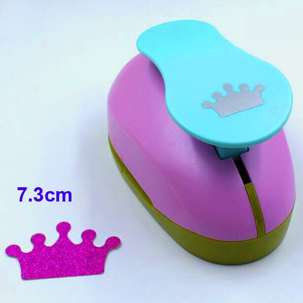 1pc 75mm paper circle cutter paper punch craft perfurador scrapbooking paper punch for kids furador diy puncher: Crown