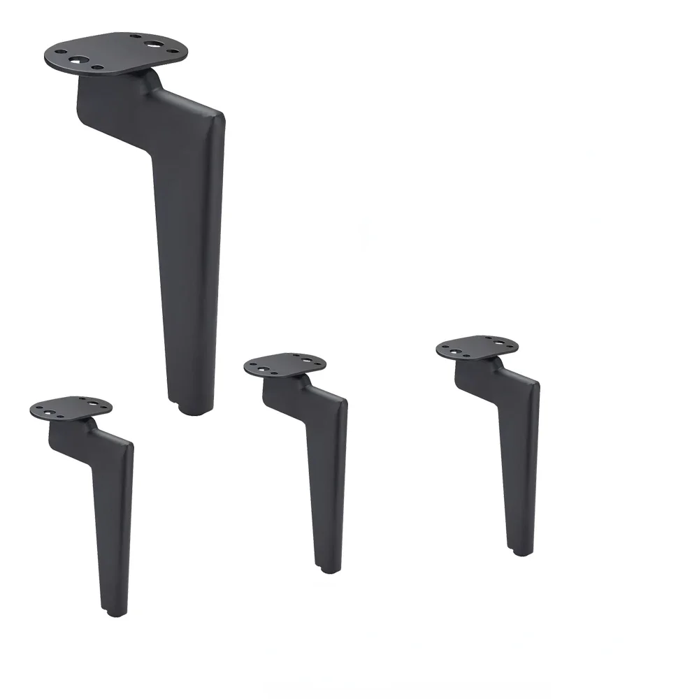 4 stk 15cm sofatilbehør, deler, møbelkomponenter, svarte, gylne møbelben, metall, sengeføtter, bordføtter, møbelben: Militærgrønn