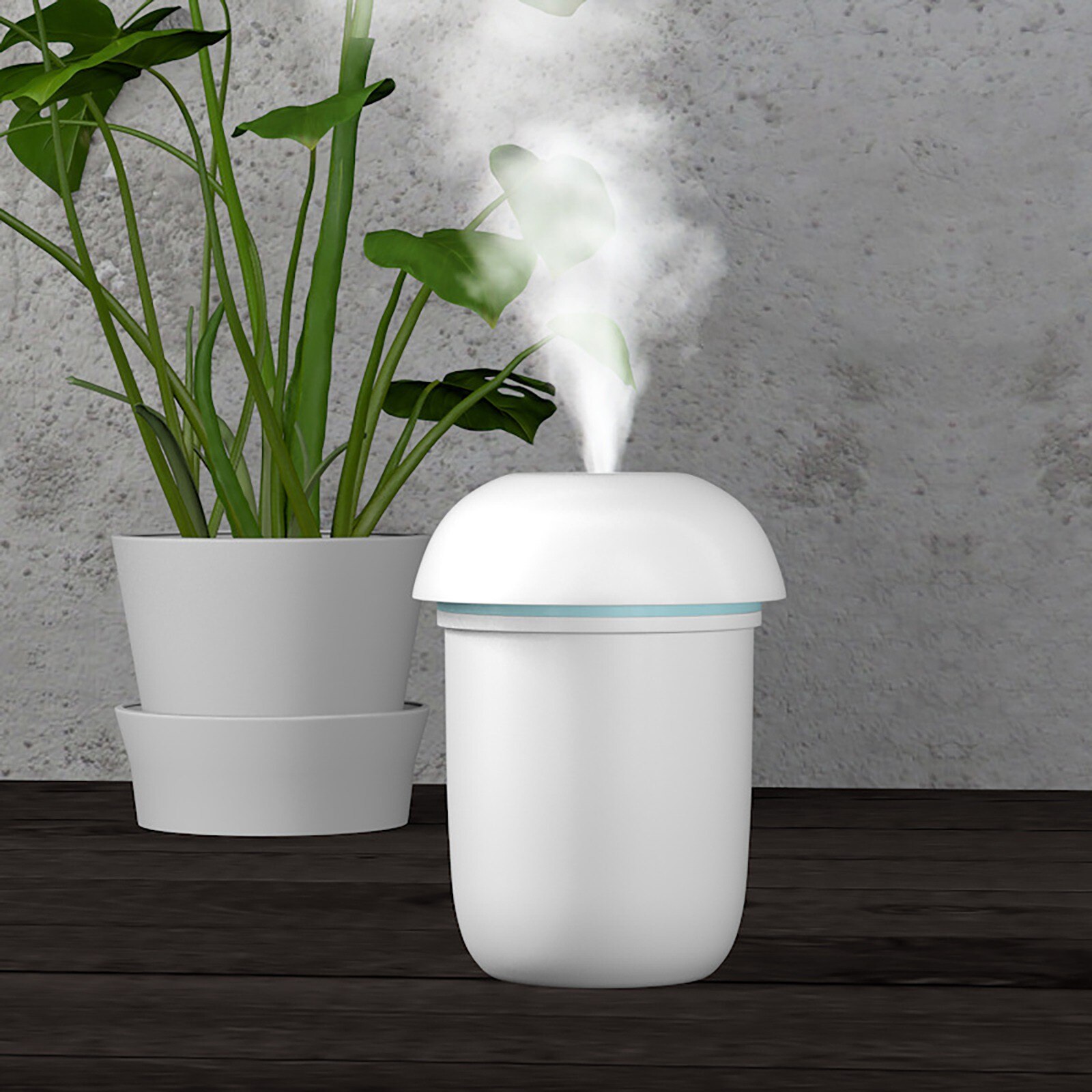 Humidificador de aire ultrasónico con Nano pulverizador, difusor de Aroma esencial, silencioso, con batería de larga duración, para el hogar, 4 #: White 