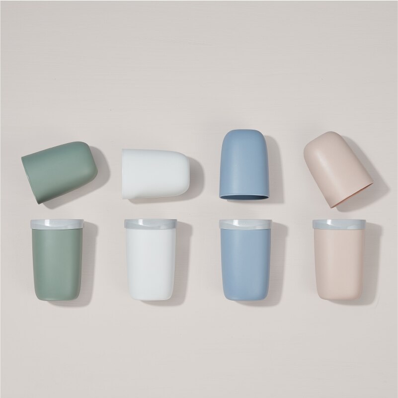 Bærbar tannbørsteholder reise tannglass/krus oppbevaringsboks for tannkrem tannbørste pba gratis tannbørsteveske hvit grønn