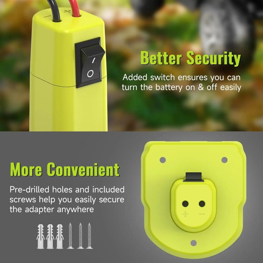 With Fuse Switch Power Wheels Adapter Safety 12AWG Wire Battery Adapter Connector Efficient Power Upgrades