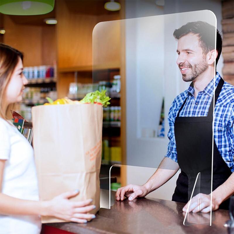 Clear Isolation Protection Board For Perfection Reception Side Counter Sneeze Sprayed Guard Shield Acrylic Uv Cut Screen