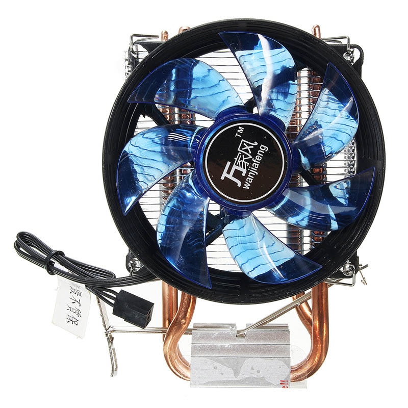 Ventilador de refrigeración de cobre , núcleo de refrigeración LED CPU, ventilador de refrigeración silencioso, disipador de calor para Intel Socket LGA1156/1155/775 AMD AM3