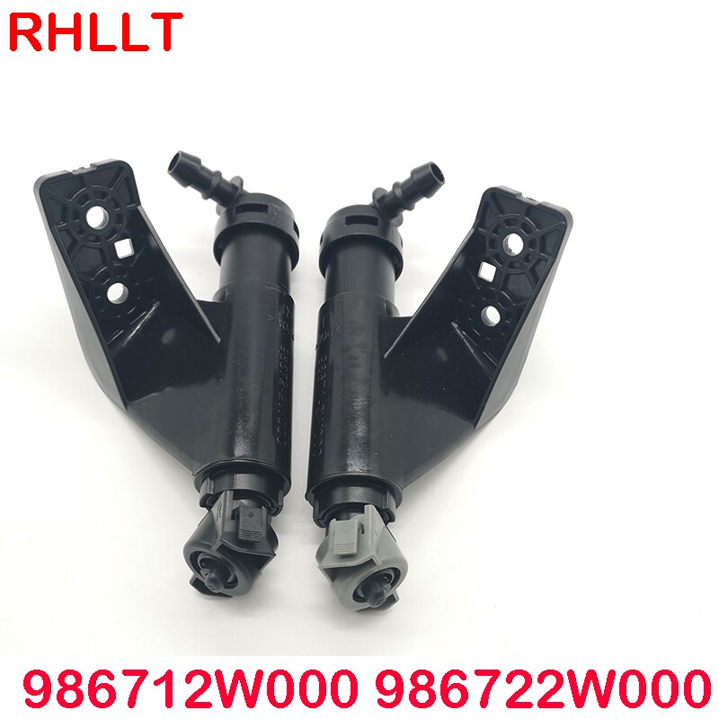 Headlight headlight spray nozzle washing machine spray actuator telescope 986712W000 986722W000 For Hyundai Santa Fe DM +: a pair