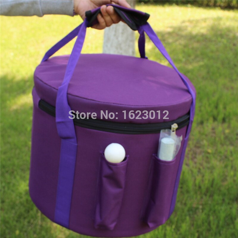 Purple Color Carry bag with one mallet pocket for 11"- 12" Crystal Singing Bowls with Heavy Duty Canvas