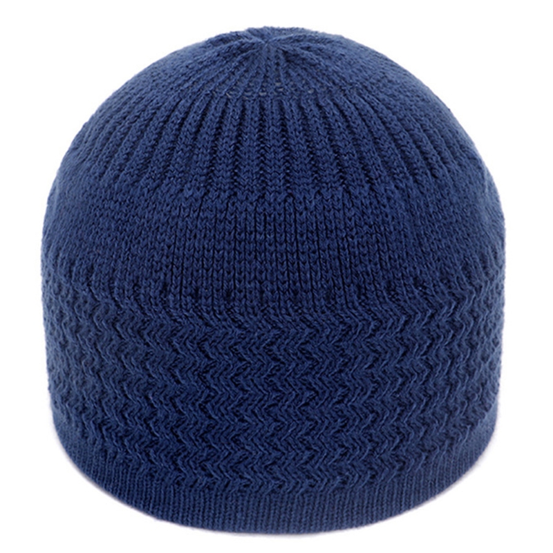 Bonnet de prière pour hommes musulmans, en Crochet de crâne islamique, en paquet, chapeaux turcs de couleurs unies: Rouge