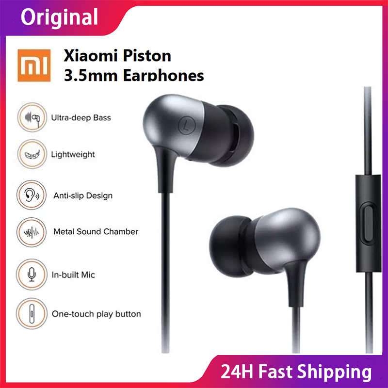 Auriculares originales Xiaomi Capsule, exquisito sistema de amortiguación equilibrado, auriculares con conector de 3,5mm, auriculares HD con cable para teléfonos móviles Xiaomi