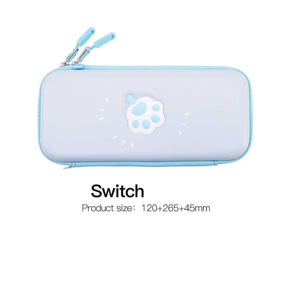 Bolsa de gato Rosa bonito para Nintendo Switch, cubierta/bolsa de almacenamiento para Nintendo Switch Lite, accesorio de juego: Blue Switch