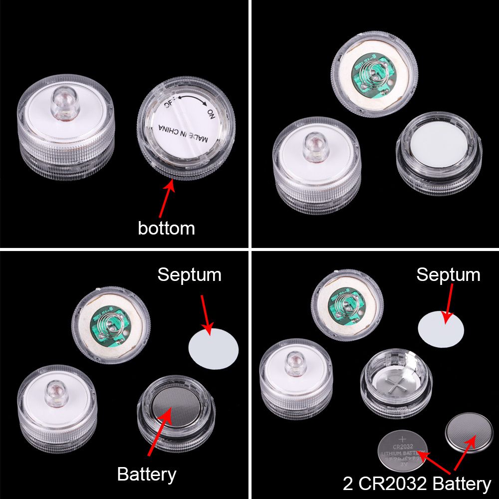 Fish Tank Accessories Candle Shape LED Lamp Fish Tank Lamp Waterproof Aquarium Light Mini Lighting