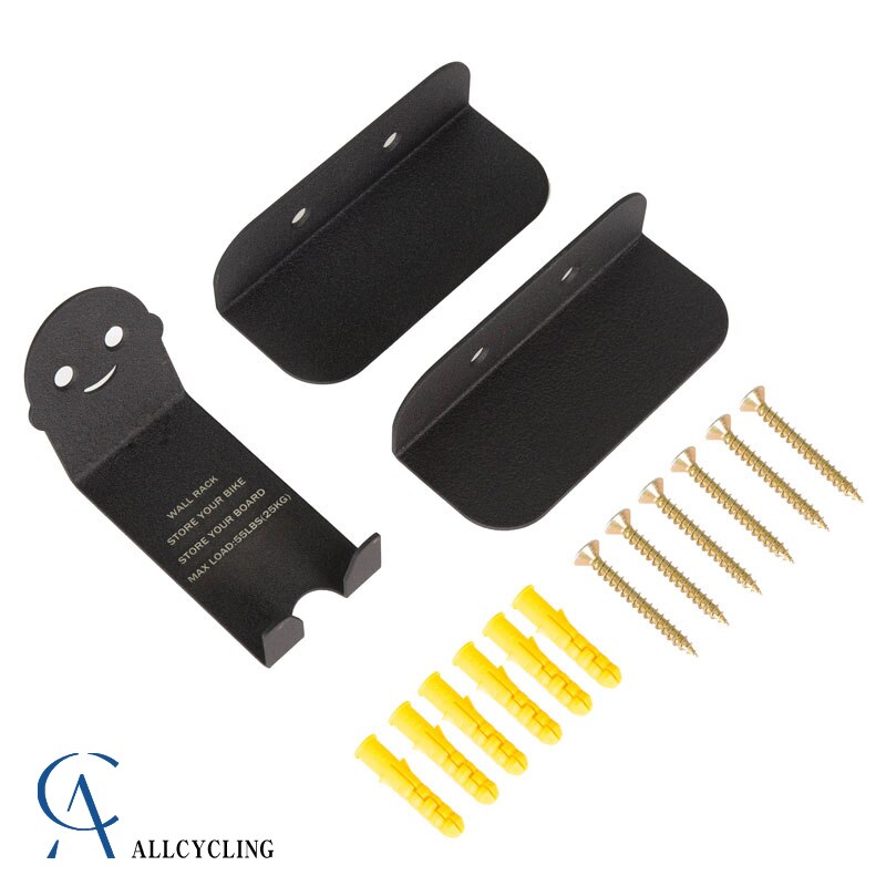 Rrskit Bike Wall Mount Rack Road MTB Bicycle Pedal Wall Mount Space Saving Bike Stands Display Garage Holder Cycling Accessories