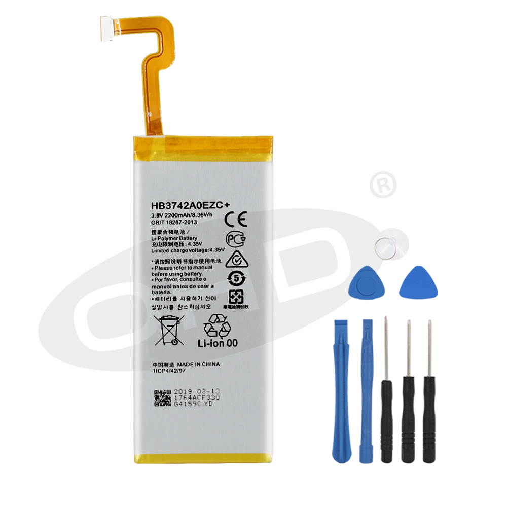 100% Original Replacement Battery For Huawei P8 Lite battery 2200mAh HB3742A0EZC+ accumulators For Huawei P8 Lite