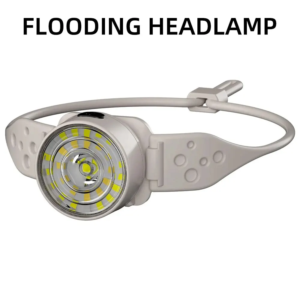 Linterna frontal LED recargable, potente linterna frontal para pesca, Camping, senderismo, Mini luz LED