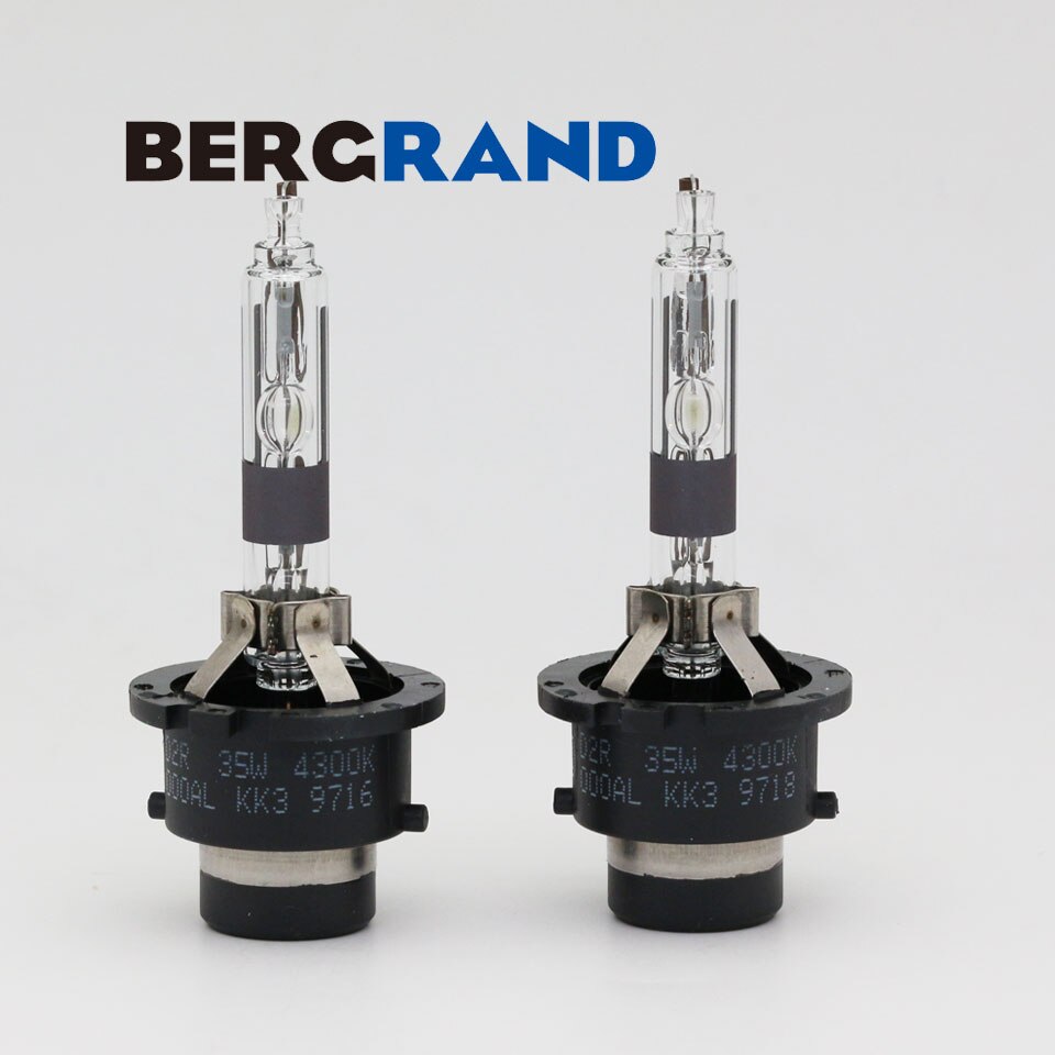 2 uds 35W D2R bombilla de Xenón HID lámpara de cristal de cuarzo UV libre D2R 4300K 6000K reemplazo Original bombilla de faro delantero de coche 3200-3600LM Emark