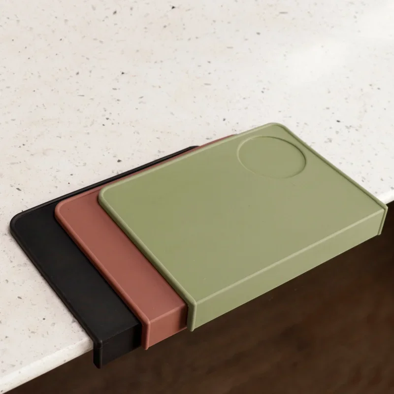 Koffie Tamper Mat Plat Antislip Siliconen Mat Bar Hoek Koffiemat Handvat Poederset Barista Koffie Accessoires