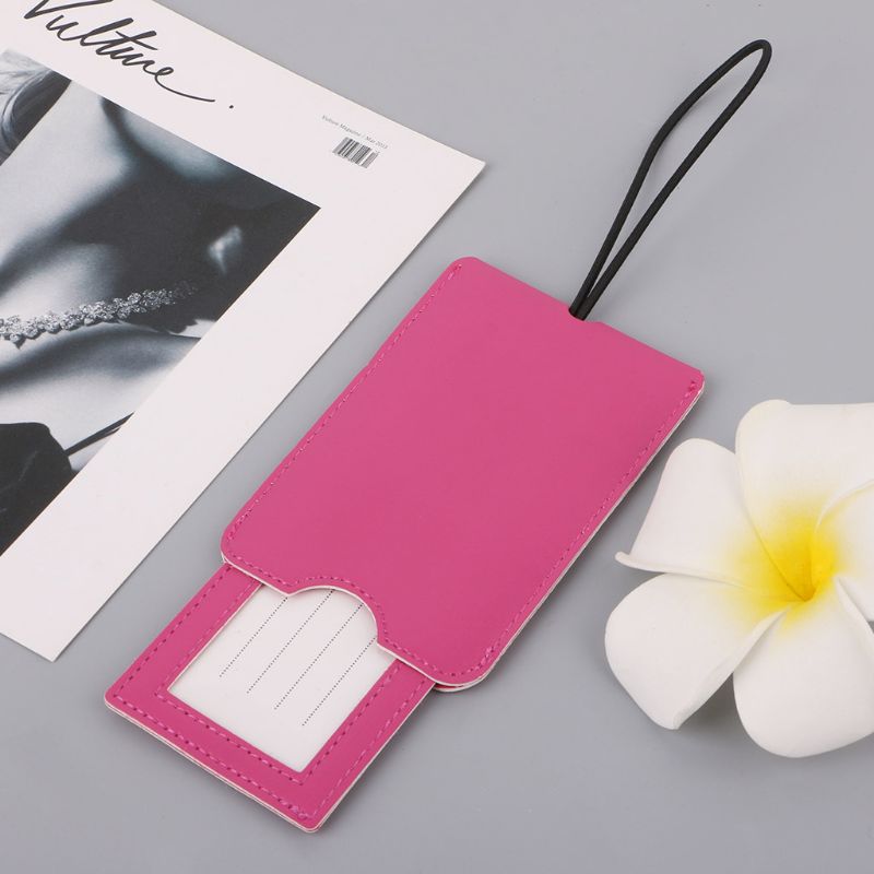 Creatieve Lederen Bagage Tags Labels Band Naam Adres ID Koffer Bagage Reizen