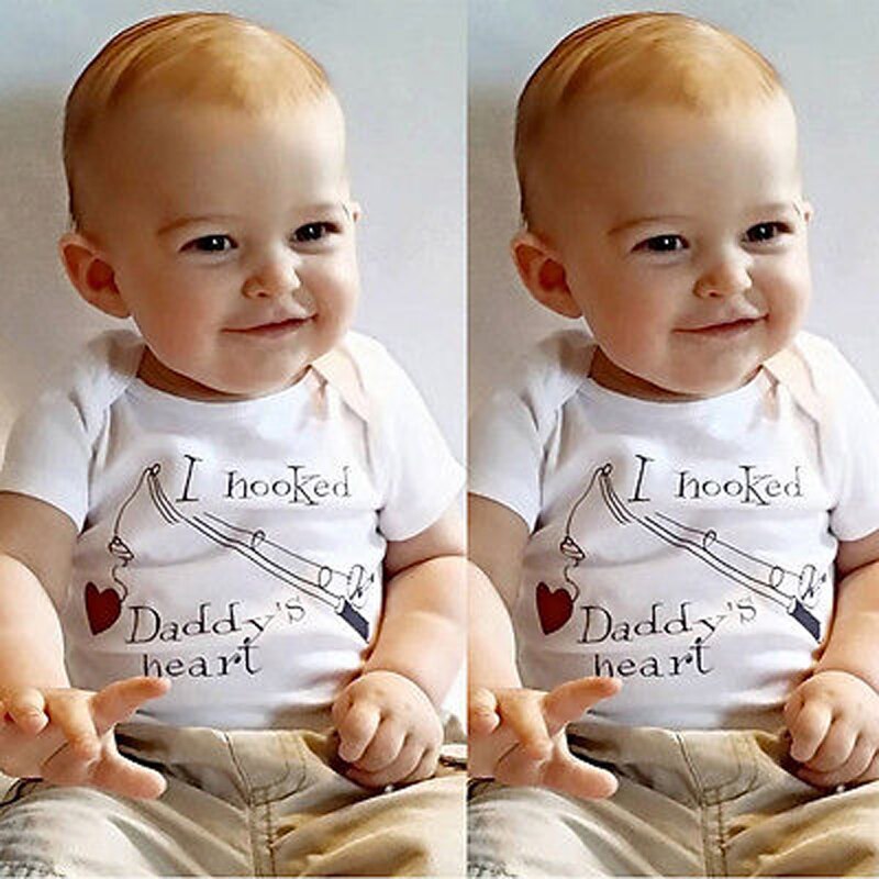 Heiße Infant Jungen Mädchen Kleidung Neugeborene Overall Baumwolle Kurzarm Strampler Outfit Kleidung