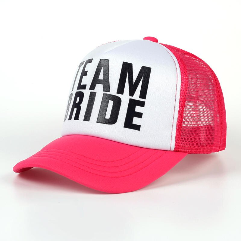 rose BRUID TEAM BRUID Vrijgezellenfeest baseball Trucker Rapper Cap Hoed Bachelorette wedding Bridal Party Caps: rose
