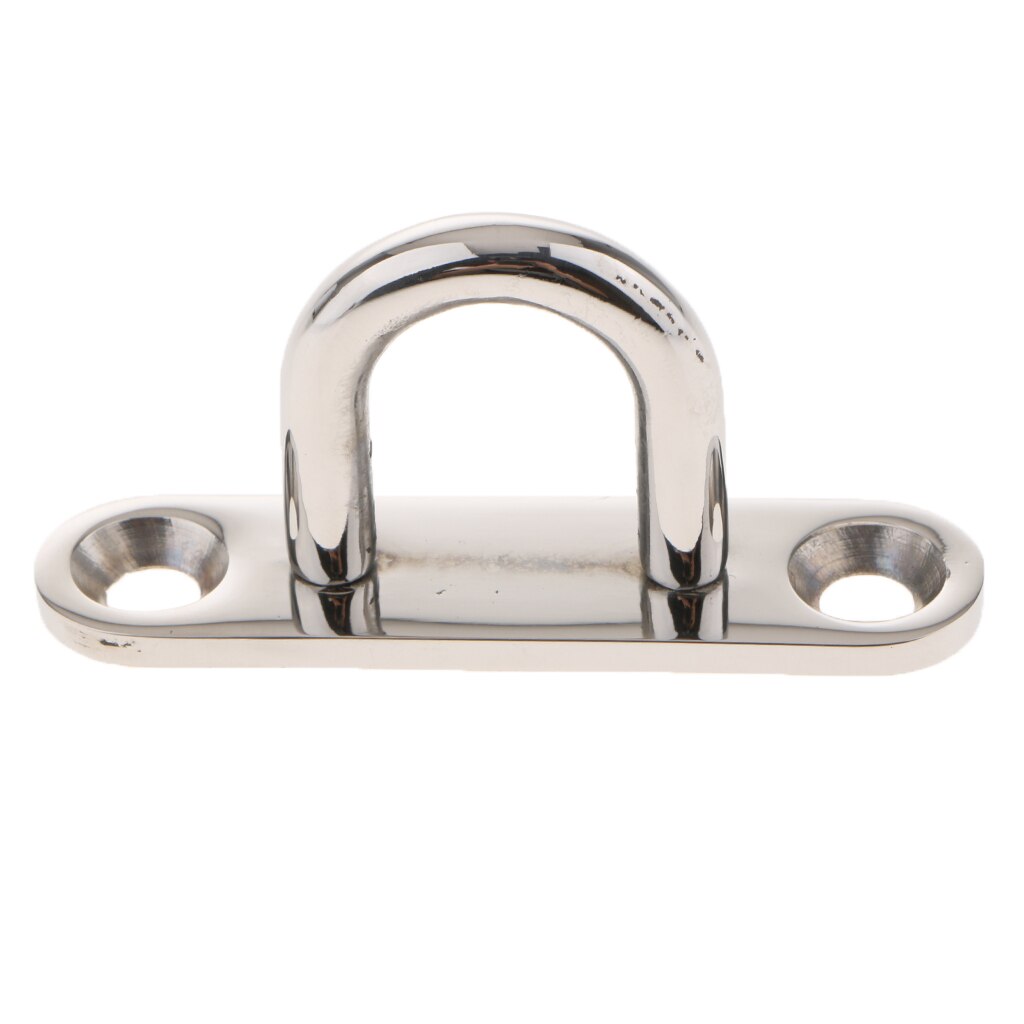 Heavy Duty Stainless Steel Oblong Plate Staple Ring Hook Loop U-shaped